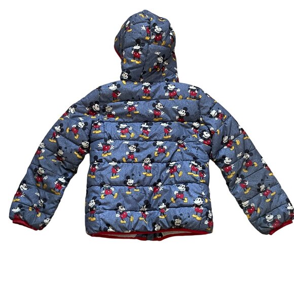 Gap Kids Disney Mickey Sherpa Full Zip Hoodie Jacket Large Multicolor Winter - Picture 2 of 10